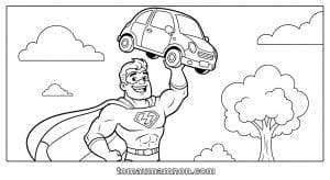 tranh to mau superman 1