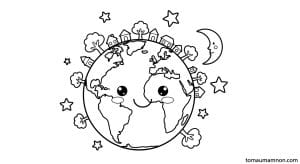 tranh to mau trai dat 1