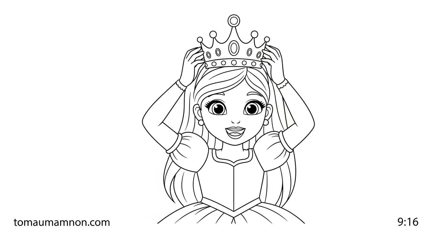 Bé tô màu trang điểm phát triển kỹ năng