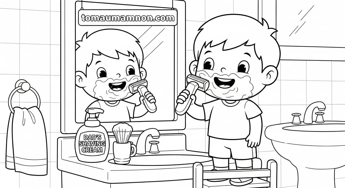 Tải và in tranh tô màu trang điểm