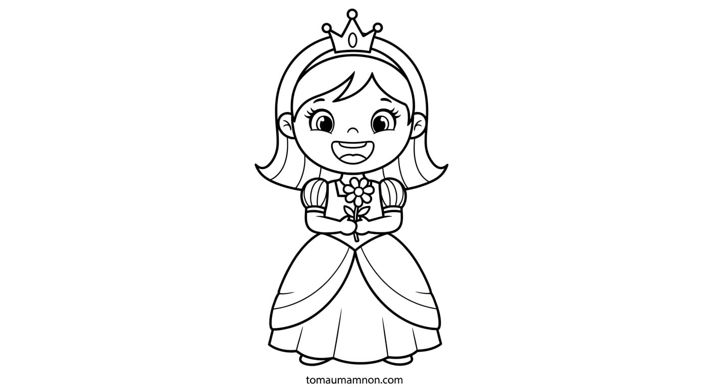 Bé vui tô màu trang phục bé trai bé gái