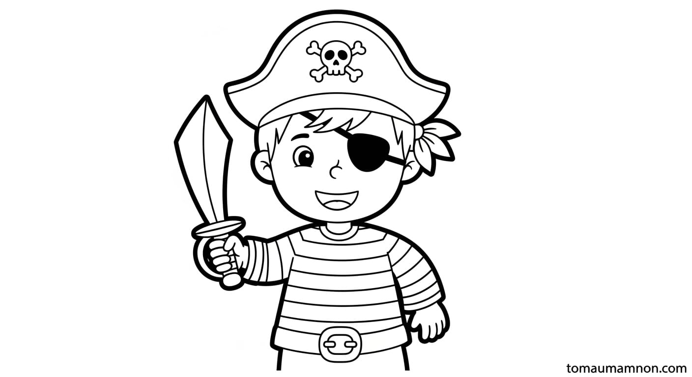 Bé gái tô màu trang phục yêu thích