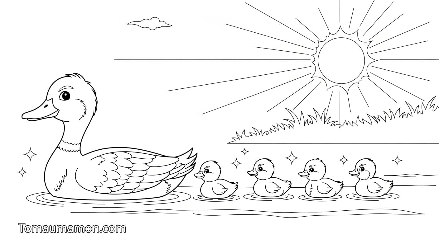 Tranh Tô Màu Trời Nắng Hướng dẫn tải tranh tô màu trời nắng