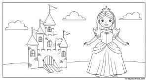 tranh to mau vay cong chua 1