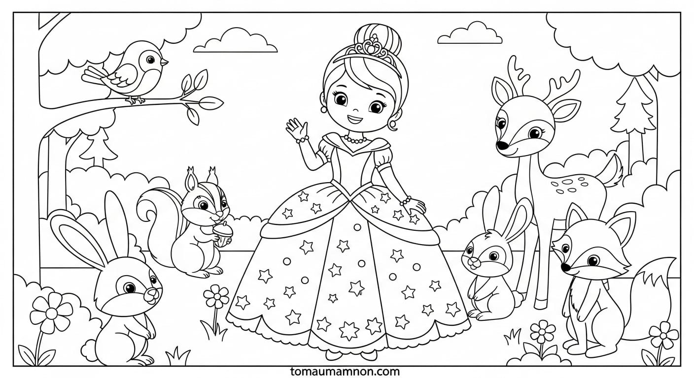 Tranh Tô Màu Váy Dạ Hội Váy lộn lẫy