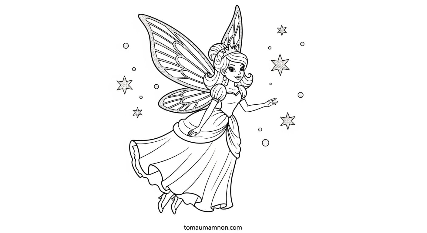 Tranh Tô Màu Váy Dạ Hội Váy với vòng cổ lớn