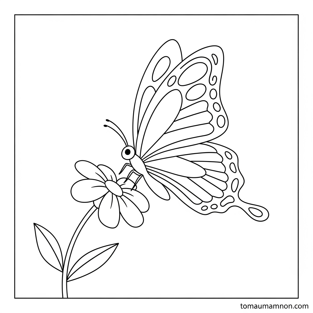 Bé tô màu hoa lá phát triển tư duy