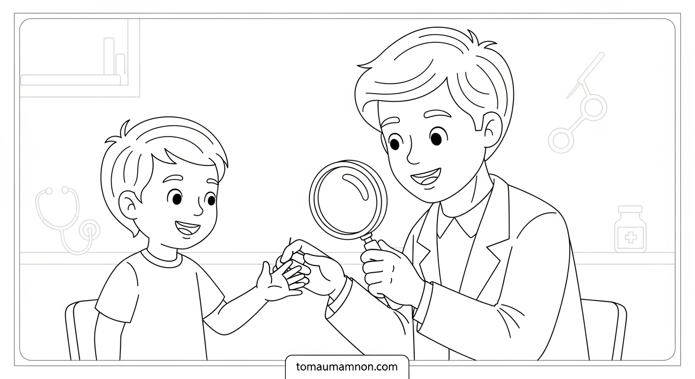 Tranh Vẽ Bác Sĩ Khám Bệnh Tải tranh tô màu bác sĩ miễn phí