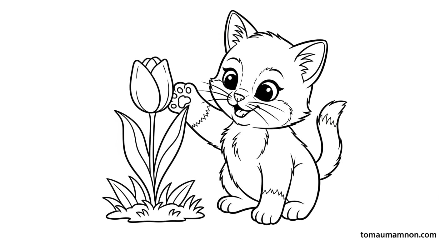 Tranh Vẽ Cánh Đồng Hoa Tulip tranh vẽ hoa tulip