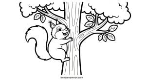 tranh ve cay xanh mam non 1