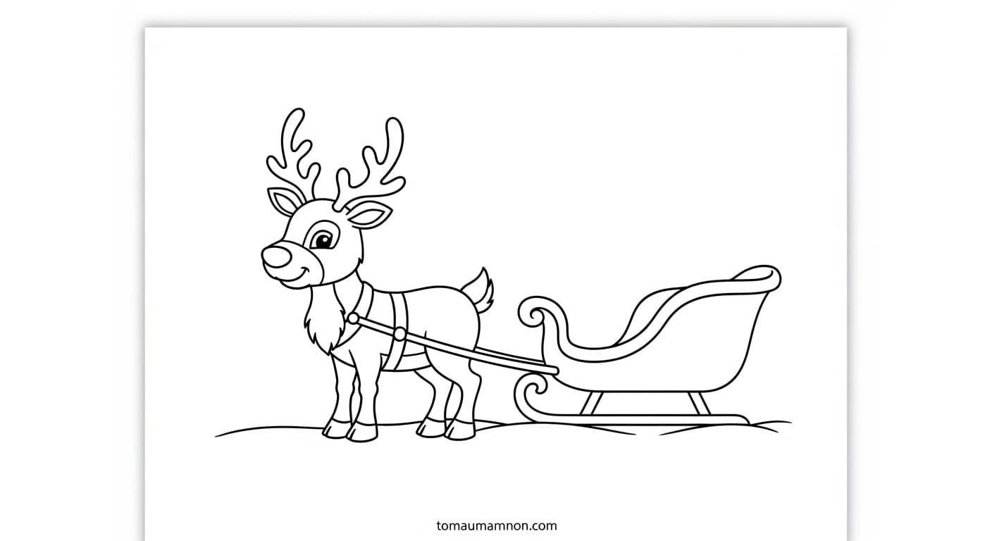 Tranh Vẽ Giáng Sinh Cảnh mùa Giáng Sinh