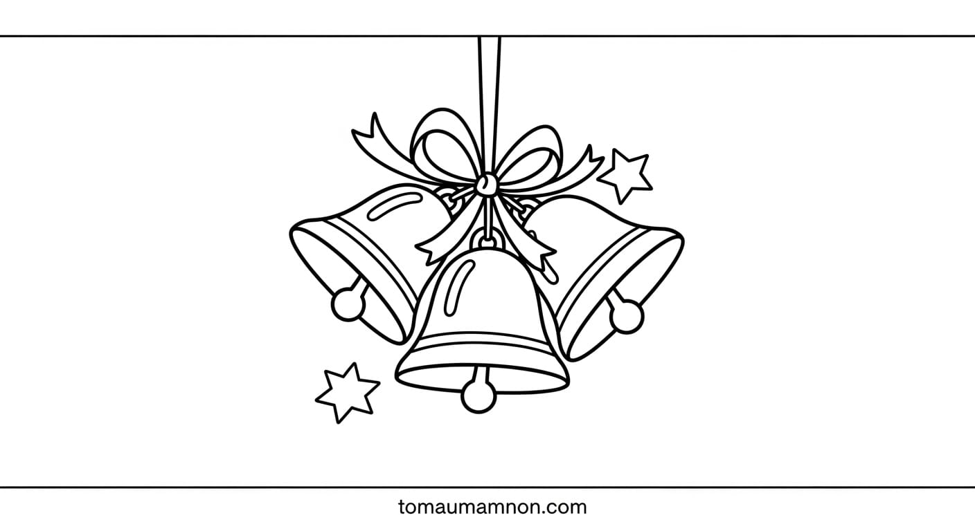 Tranh Vẽ Giáng Sinh Ông già Noel phát quà