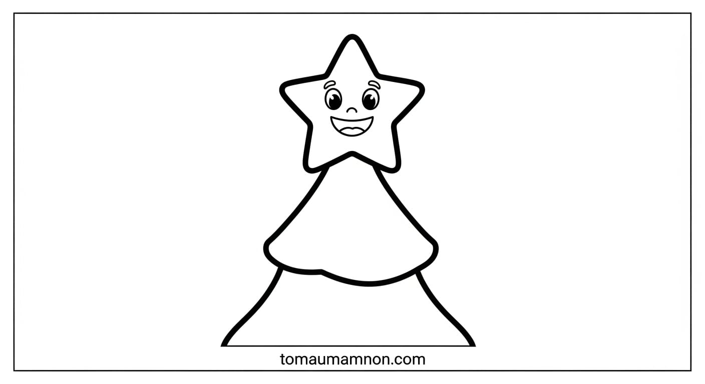 Tranh Vẽ Giáng Sinh Bánh kẹo Noel