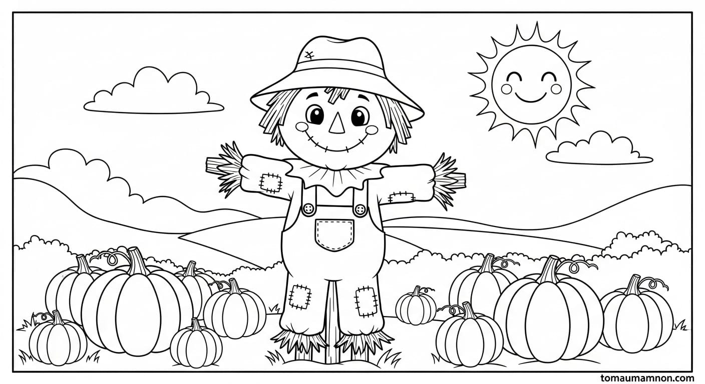 Bé gái chơi xích đu giữa rừng cây lá vàng