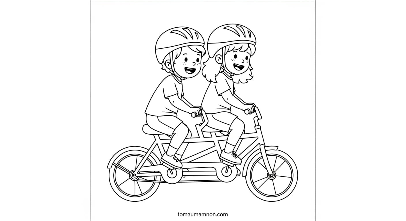 Tranh Xe Đạp Xe đạp ba bánh an toàn cho bé tập đi