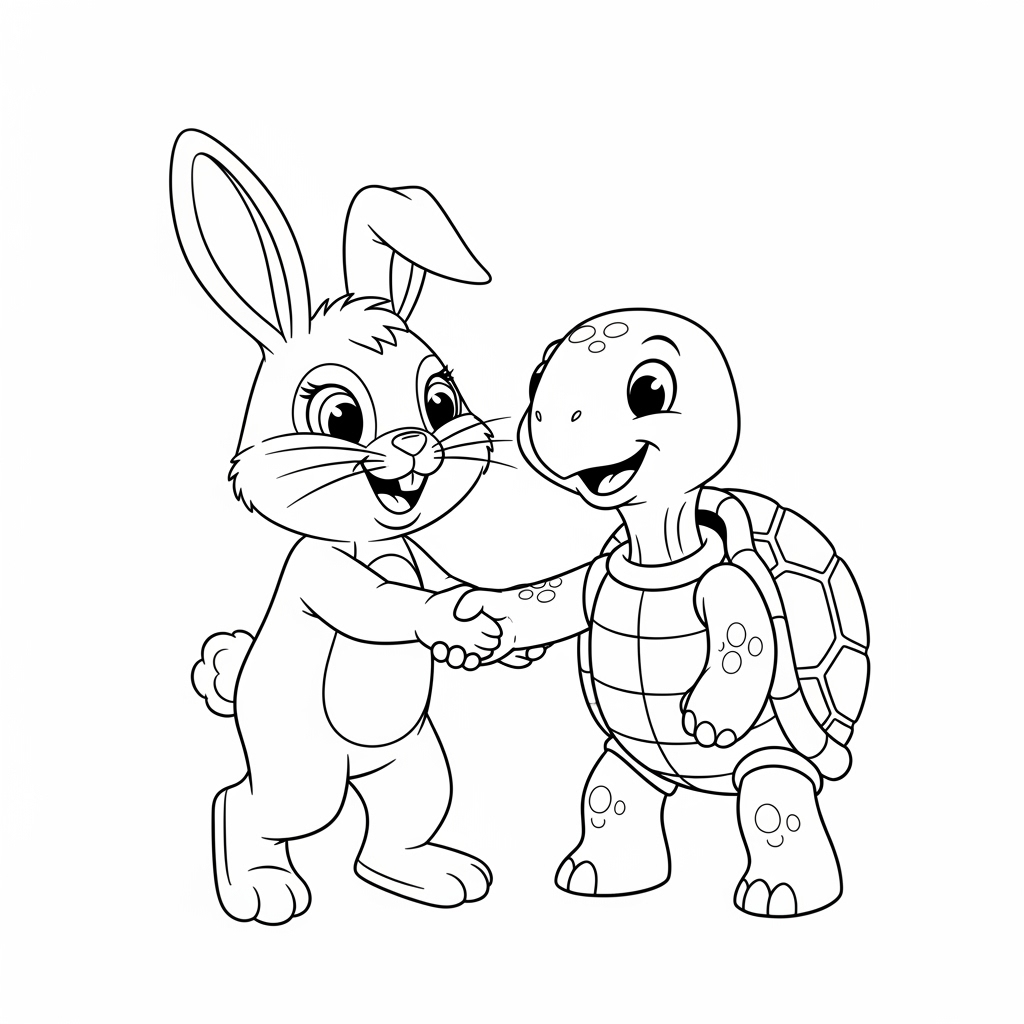 Tô màu Thỏ tự mãn