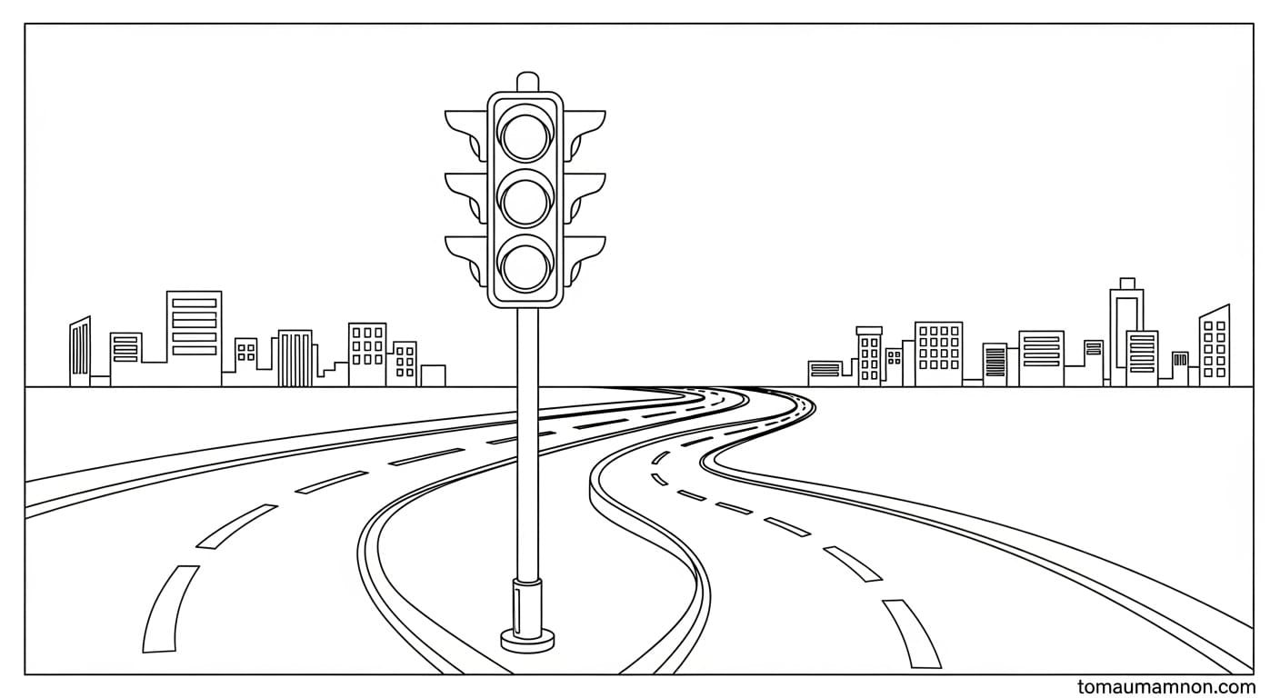 Vẽ Cột Đèn Giao Thông Hướng dẫn vẽ đèn tín hiệu giao thông