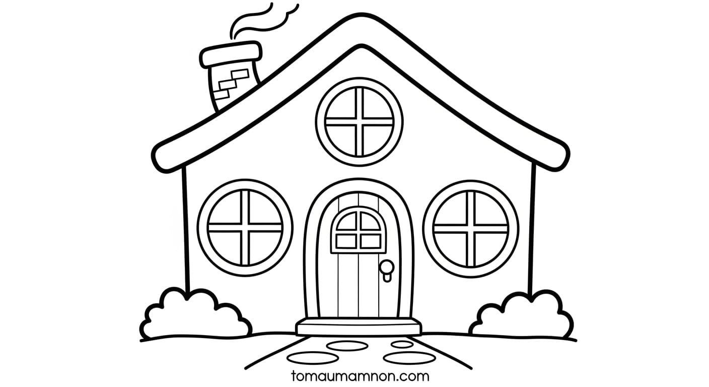 Vẽ Ngôi Nhà Của Bé Vẽ ngôi nhà của bé 8