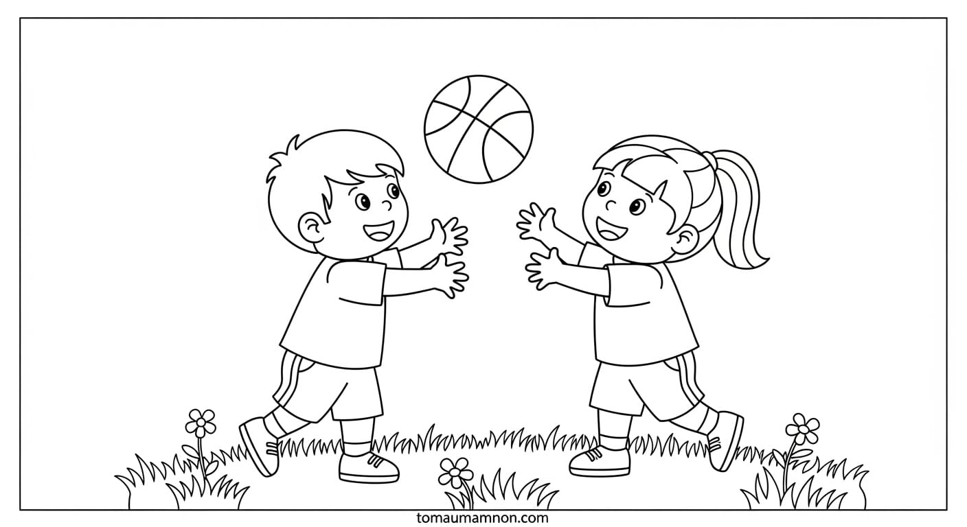 Vẽ đường biên sân bóng rổ